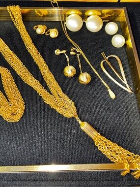 Sarah Coventry Vintage  “Gold-Tone Multi-Strand Tassel” Set- Elegant Jewelry